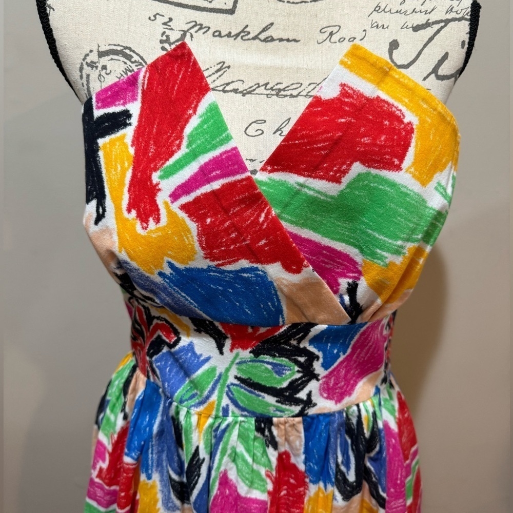 Multicolor Halter Neck Dress - Picture 2 of 10